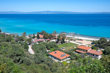 Kassandra coastline near town of Afitos, Chalkidiki, Greece