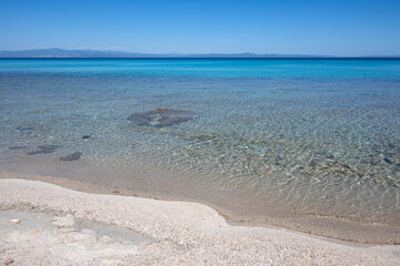 Kassandra coastline near town of Afitos, Chalkidiki, Greece