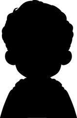 a student boy body silhouette vector