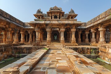 Intricate Carvings: An Ancient Temple's Otherworldly Aura