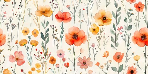 poppy flowers background