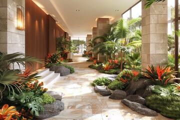 Healing Paradise: Biophilic Architecture Design for Hospitals with Lush Gardens and Natural Light