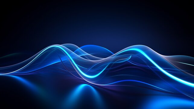 abstract blue wave