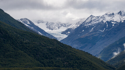 Glaciar in the mountains, Cordilheira dos Andes