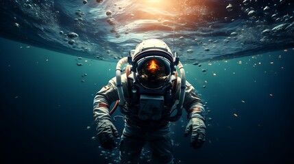 Exploring the Depths: An Astronaut's Journey into the Oceanic Unknown, Bridging Worlds of Space and...