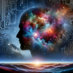 Digital Mind and Cosmic Dreams: A Fusion of Technology and Universe
