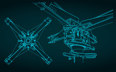 Helicopter Rotor Drawings