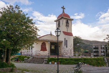 Iglesia de Huancayo con un cielo bonito