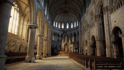 Naklejka premium interior of saint cathedral