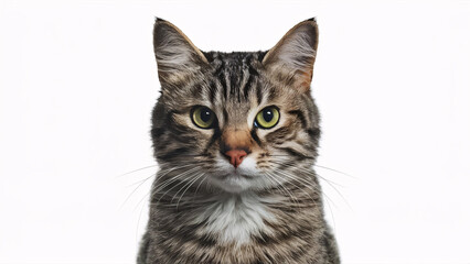 Fototapeta premium portrait of a cat isolated