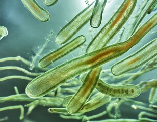 3d rendered illustration of bacteria. Lactobacillaceae Bacterium. Bacteria under a microscope. Microbiology. Science. Classification and Identification