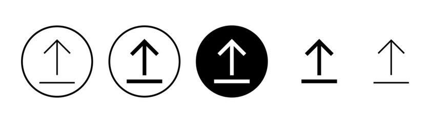 Upload icon vector isolated on white background. Upload sign icon. Upload button. Load symbol.