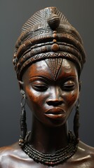 Detailed African tribal mask