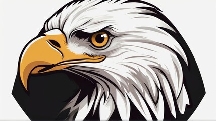 Bald Eagle minimalist logo