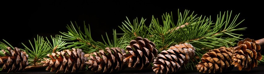 pine cone and branch arrangement