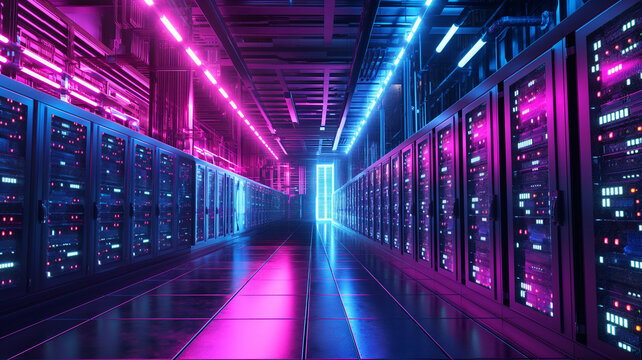 Granja minera de criptomonedas, imagen comercial