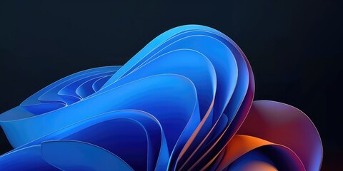 colorful abstract 3d shape 