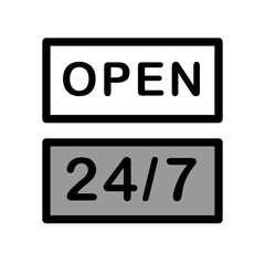 Label 24/7 PNG
