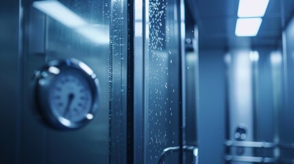 A timer set for 3 minutes signaling how long a person should stay under the cold shower for optimal results..