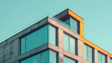 fotografía minimalista sobre arquitectura, imagen de estilo comercial