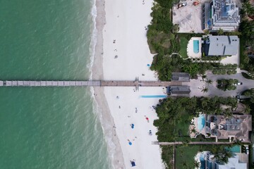 Florida Tropical Coastline and Beach Drone Photo