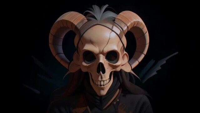 AI Generated Demonic Halloween VJ Loop 4K