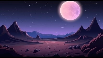 Fototapeta premium Immerse in a galactic adventure with this vibrant alien planet backdrop, ideal for space-themed gaming environments