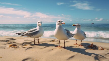 seagull on the beach