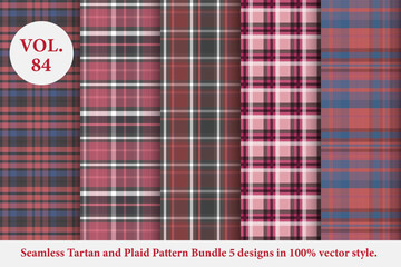 
Tartan and Plaid Pattern Bundle Vol.84, Buffalo Vector, Fabric background wallpaper
