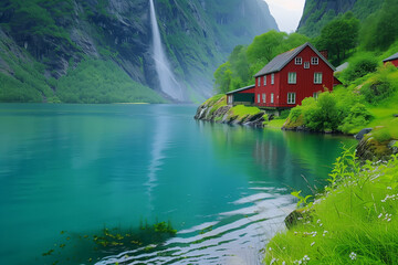 Fototapeta premium Lakeside Idyll