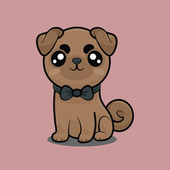 Smiling French Bulldog Wearing  Bowtie