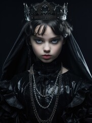 dark gothic queen portrait