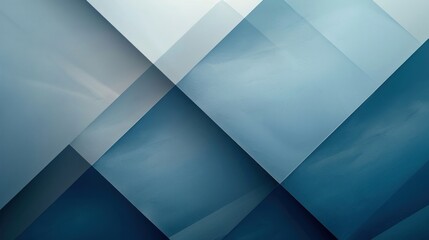 Abstract shapes in shades of blue and gray represent business women’s information.