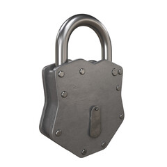 Authentic old metal, lock