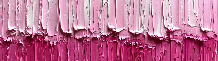 Dynamic abstract background with a mixture of white and magenta oil paint strokes, can be utilized for printed materials such as brochures, flyers, and business cards.