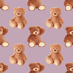 SEAMLESS TEDDY BEARS PATTERN 155