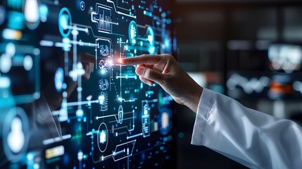 Fototapeta premium futuristic medical diagnostic