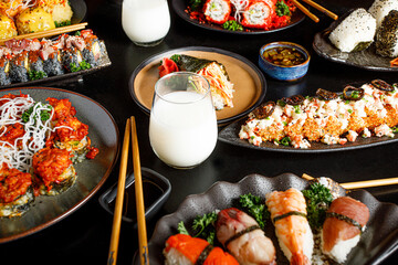 temaki hand rolled sushi japanese food