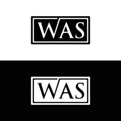 WAS set ,WAS logo. W A S design. White WAS letter. WAS, W A S letter logo design. Initial letter WAS letter logo set, linked circle uppercase monogram logo. W A S letter logo vector design.	