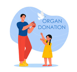Organ donation vector poster
