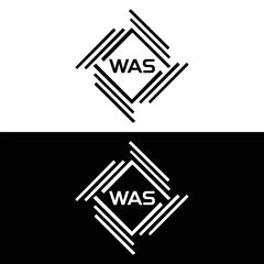 WAS set ,WAS logo. W A S design. White WAS letter. WAS, W A S letter logo design. Initial letter WAS letter logo set, linked circle uppercase monogram logo. W A S letter logo vector design.	