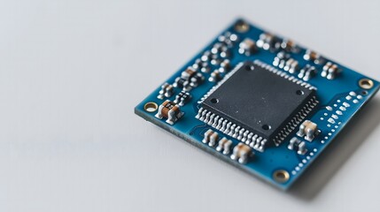 Close-Up of Microcontroller Circuit Board