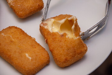 Fried Mozzarella Cheese Sticks ,
