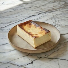 loaf pan Basque cheesecake have a creamy texture with a slightly burnt top