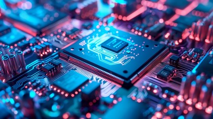 Obraz premium Thin-Film Electronics Deposition