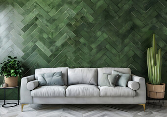 Stylish interior design (living room)