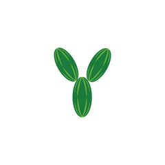 Letter Y cucumber logo icon vector template eps