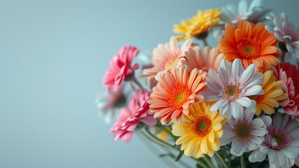 Vibrant Red and Yellow Flower Bouquet in Nature