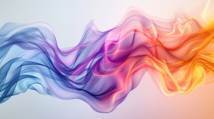 Fototapeta premium Abstract lines dance in harmony to represent the harmony between customer and product.