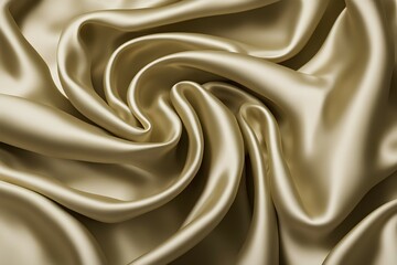 Obraz premium A piece of gold fabric with a swirl pattern